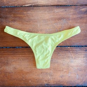 SAN LORENZO | Rouched Back Neon Yellow Bikini